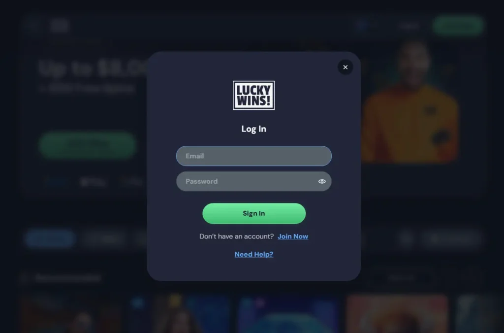 Log In Page